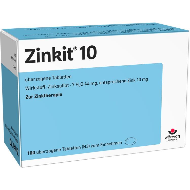 ZINKIT 10 überzogene Tabletten 100 St