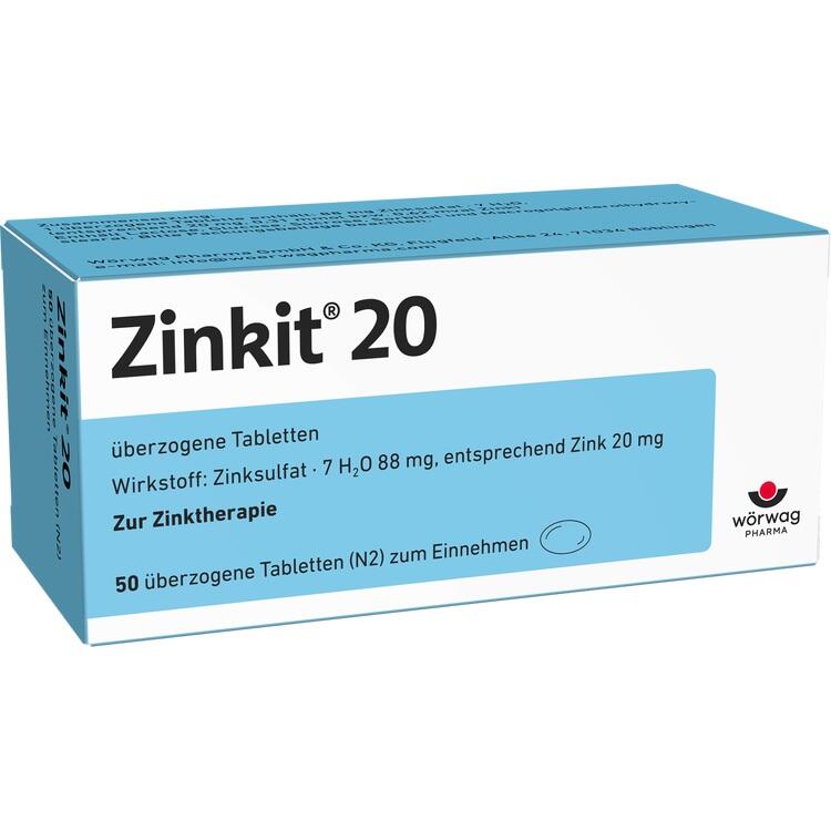 ZINKIT 20 überzogene Tabletten 50 St