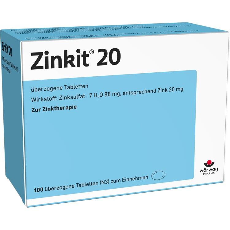 ZINKIT 20 überzogene Tabletten 100 St