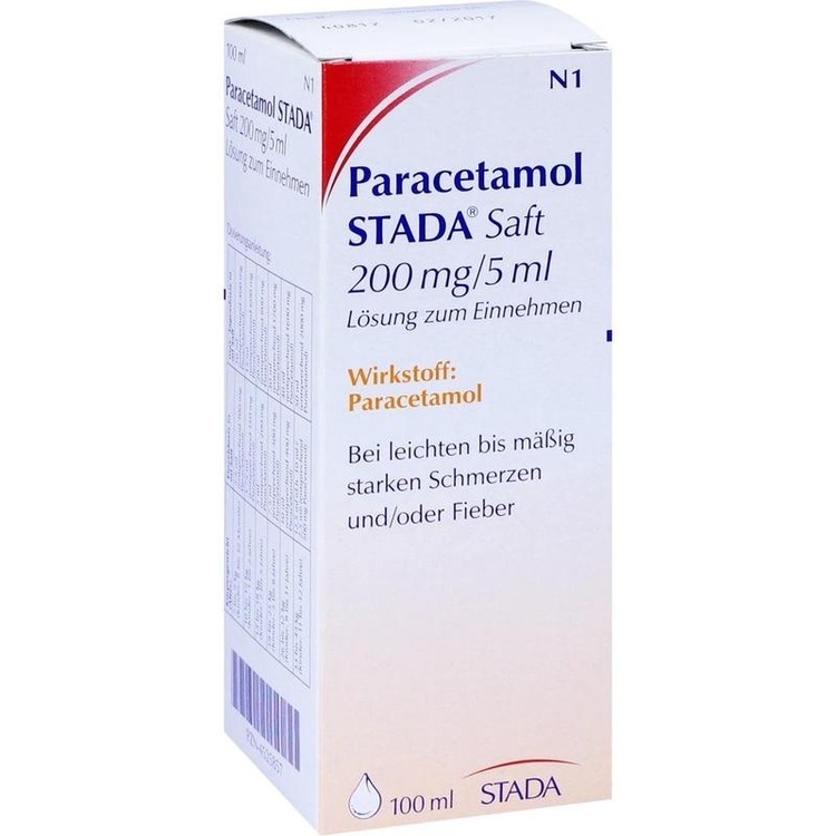 PARACETAMOL STADA Saft 200 mg/5 ml Lsg.z.Einnehmen 100 ml