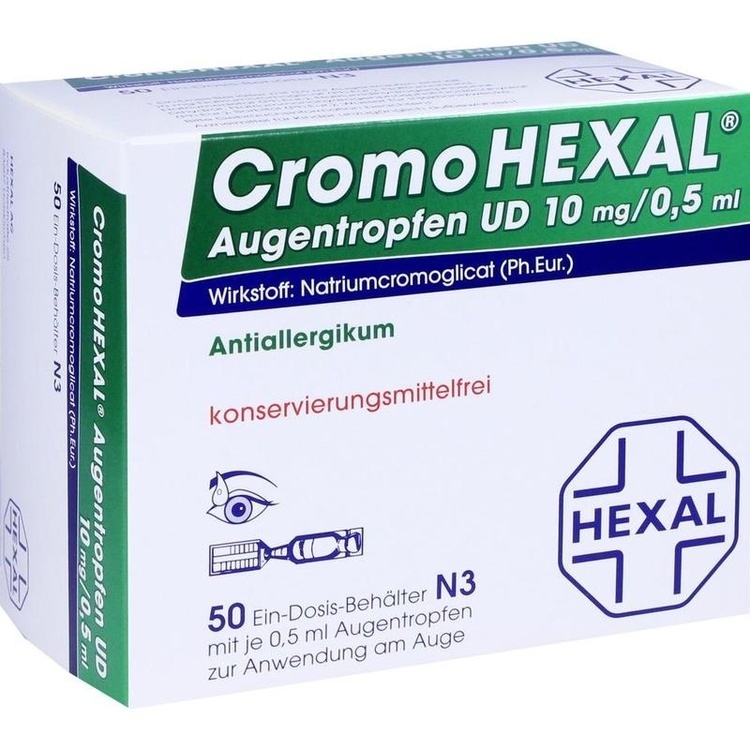 CROMOHEXAL UD EDP 0,5 ml Augentropfen 50 St