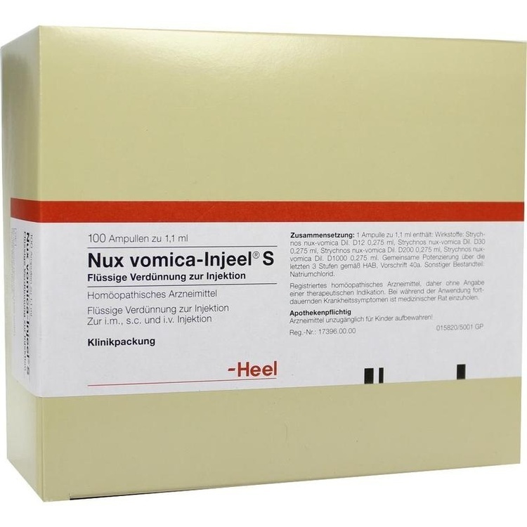 NUX VOMICA INJEEL S Ampullen 100 St