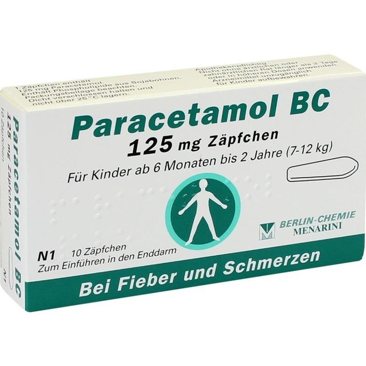 PARACETAMOL BC 125 mg Suppositorien 10 St