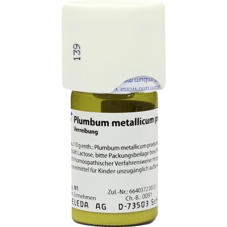 PLUMBUM METALLICUM praep. D 6 Trituration 20 g