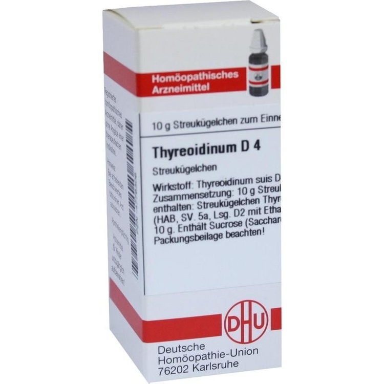 THYREOIDINUM D 4 Globuli 10 g