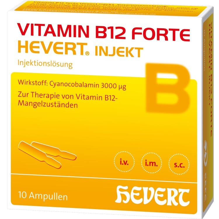 VITAMIN B12 HEVERT forte Injekt Ampullen 10X2 ml