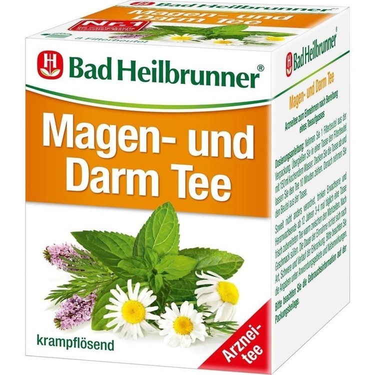 BAD HEILBRUNNER Magen- und Darm Tee N Filterbeutel 8X1.75 g