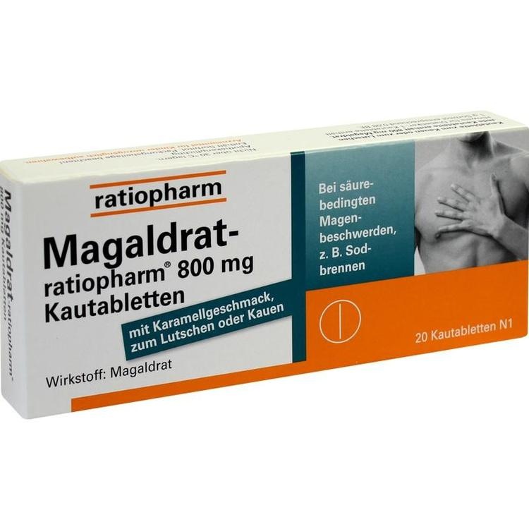 MAGALDRAT-ratiopharm 800 mg Tabletten 20 St