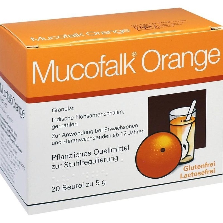 MUCOFALK Orange Gran.z.Herst.e.Susp.z.Einn.Beutel 20 St
