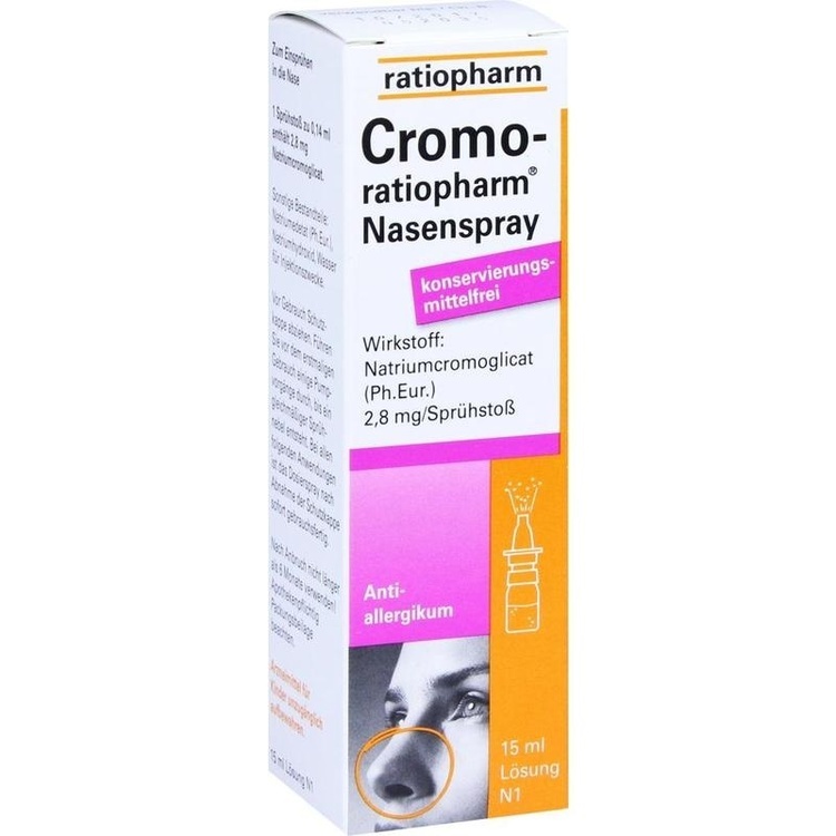 CROMO-RATIOPHARM Nasenspray konservierungsfrei 15 ml