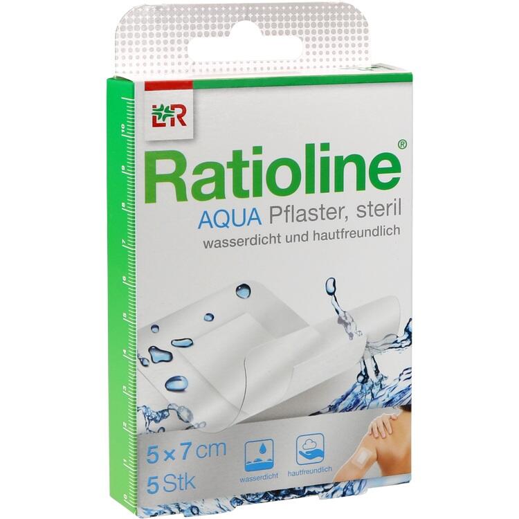 RATIOLINE aqua Duschpflaster Plus 5x7 cm steril 5 St