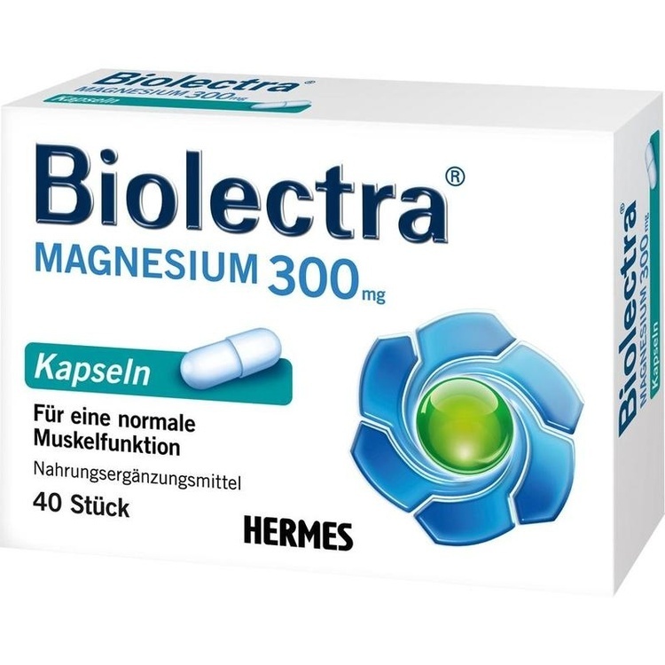 BIOLECTRA Magnesium 300 mg Kapseln 40 St