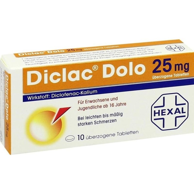 DICLAC Dolo 25 mg überzogene Tabletten 10 St