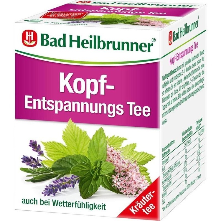 BAD HEILBRUNNER Kopf-Entspannungs Tee Filterbeutel 8X2.0 g