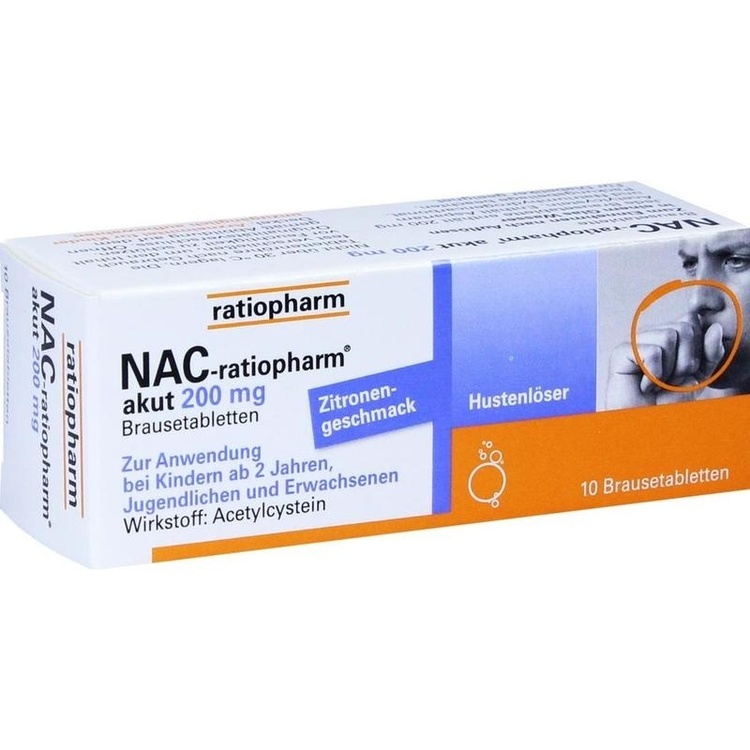 NAC-ratiopharm akut 200 mg Hustenlöser Brausetabl. 10 St