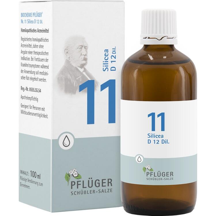 BIOCHEMIE Pflüger 11 Silicea D 12 Tropfen 100 ml