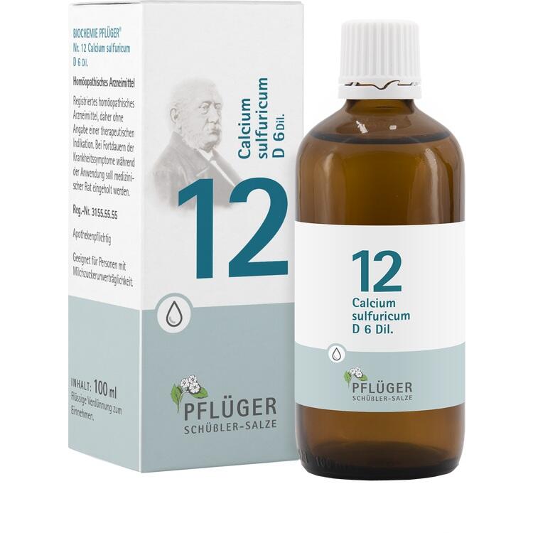 BIOCHEMIE Pflüger 12 Calcium sulfuricum D 6 Tropf. 100 ml