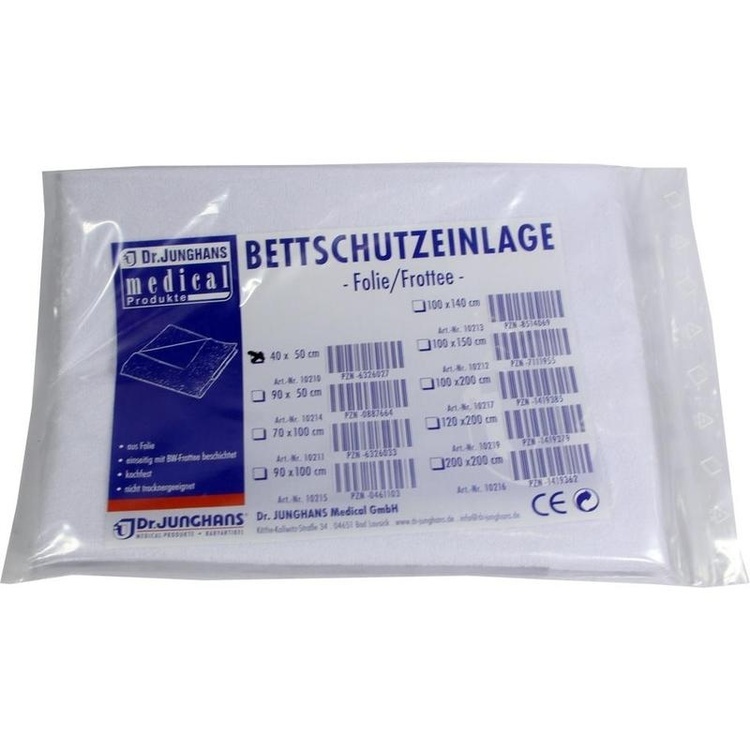 BETTSCHUTZEINLAGE Folie Frottee 40x50 cm 1 St