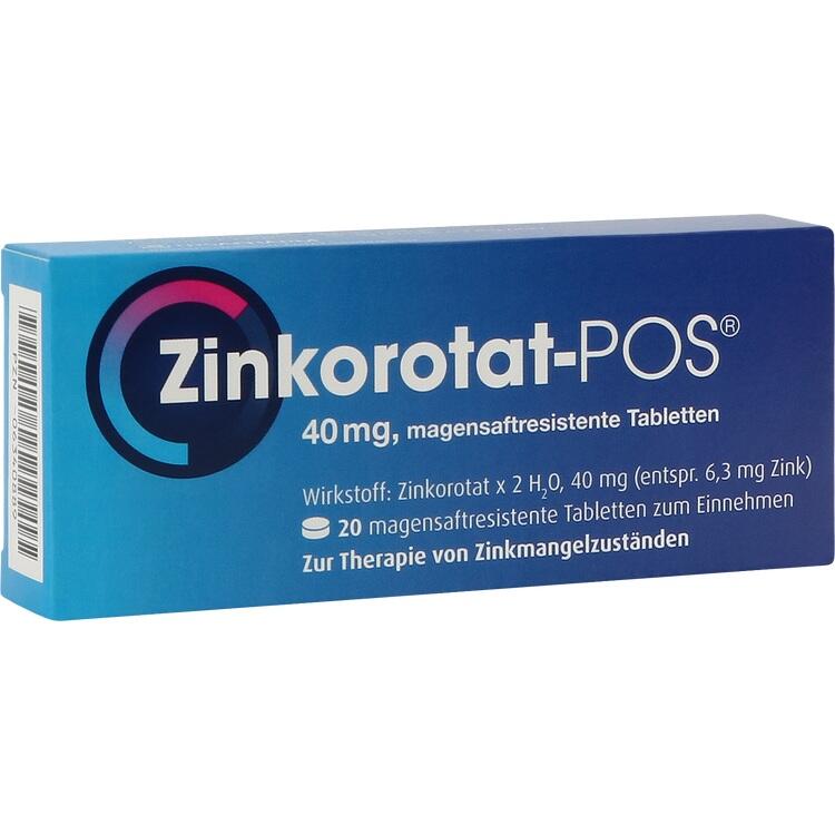 ZINKOROTAT POS magensaftresistente Tabletten 20 St