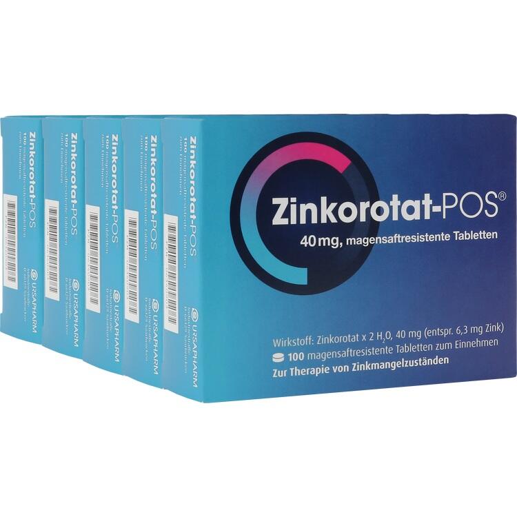 ZINKOROTAT POS magensaftresistente Tabletten 500 St