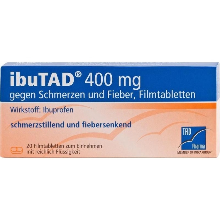 IBUTAD 400 mg gegen Schmerzen und Fieber Filmtabl. 20 St