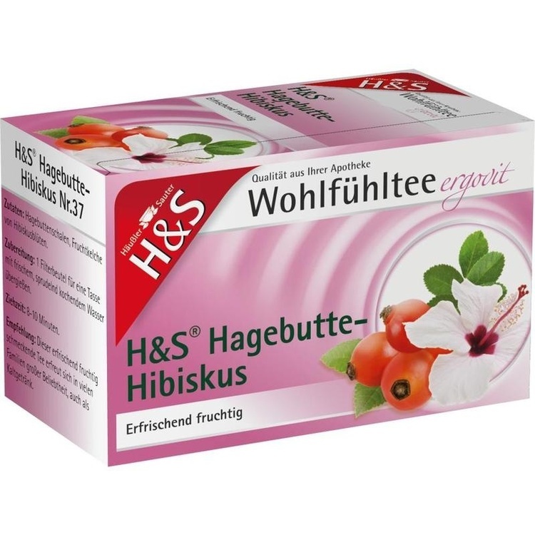 H&S Hagebutte mit Hibiskus Filterbeutel 20X3.0 g