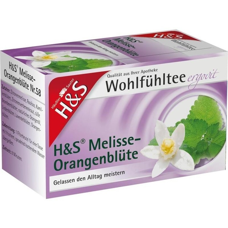 H&S Melisse Orangenblüte Filterbeutel 20X2.0 g
