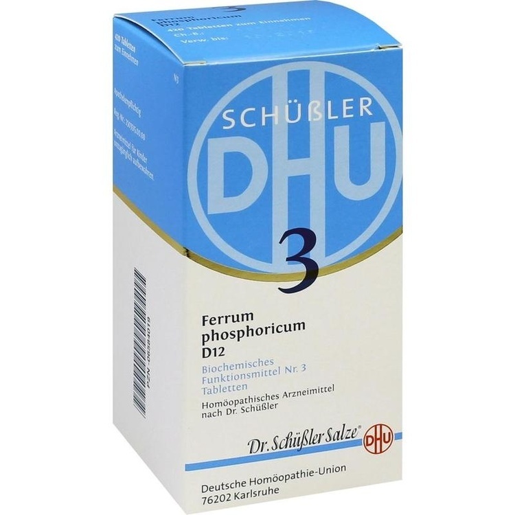 BIOCHEMIE DHU 3 Ferrum phosphoricum D 12 Tabletten 420 St