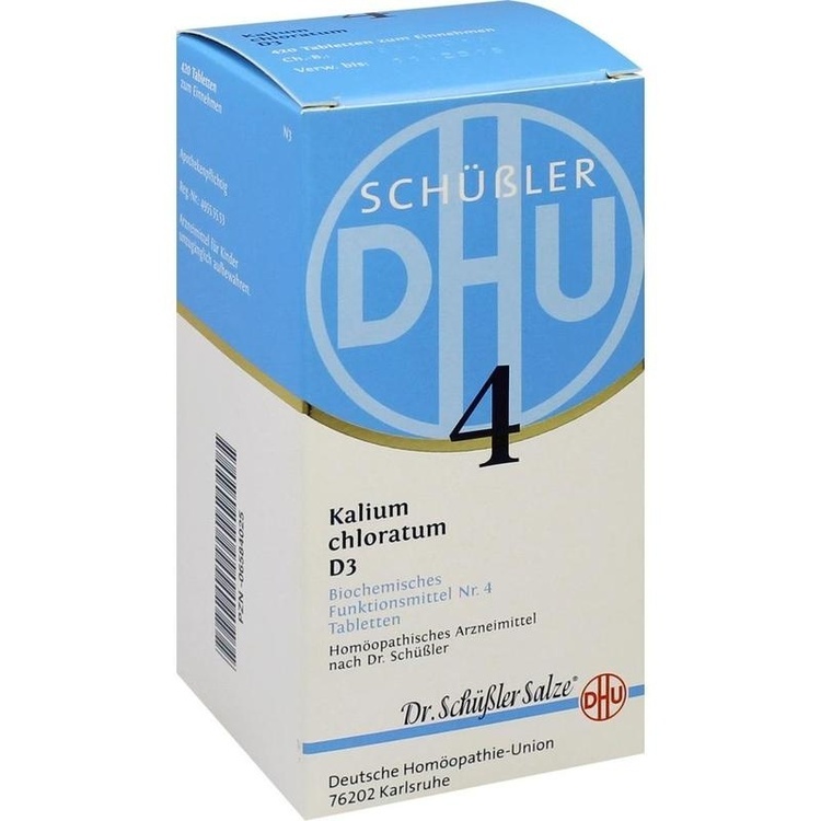 BIOCHEMIE DHU 4 Kalium chloratum D 3 Tabletten 420 St