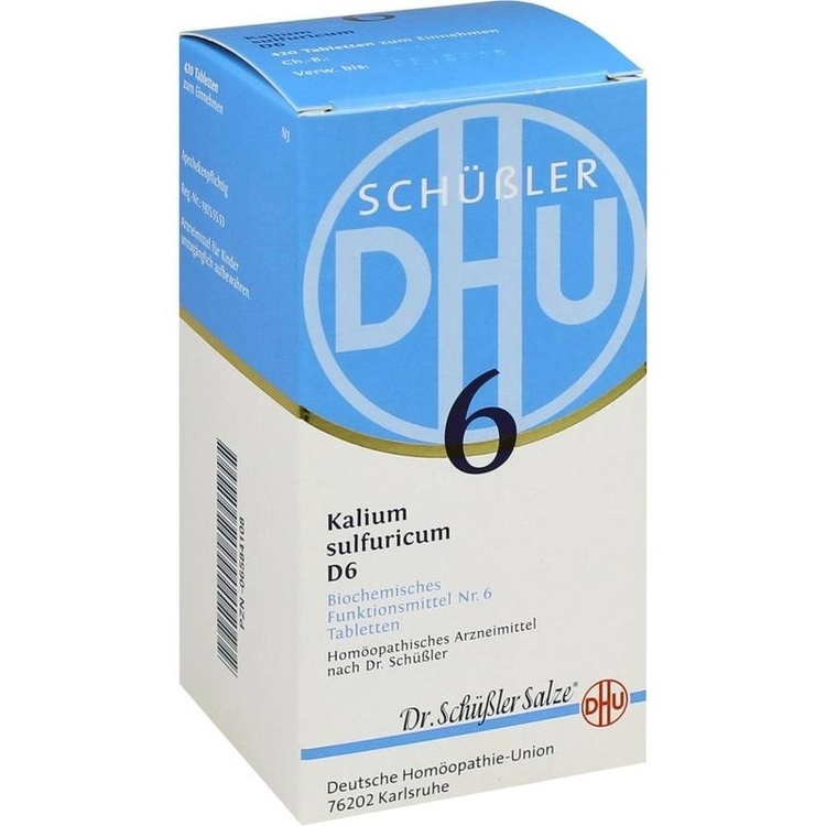 BIOCHEMIE DHU 6 Kalium sulfuricum D 6 Tabletten 420 St