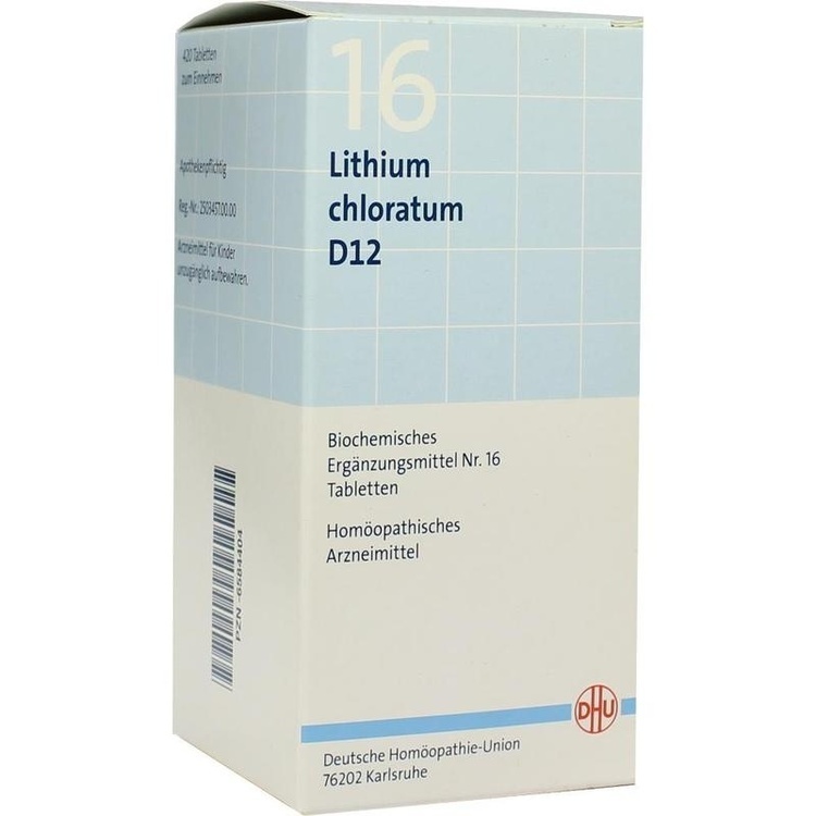 BIOCHEMIE DHU 16 Lithium chloratum D 12 Tabletten 420 St