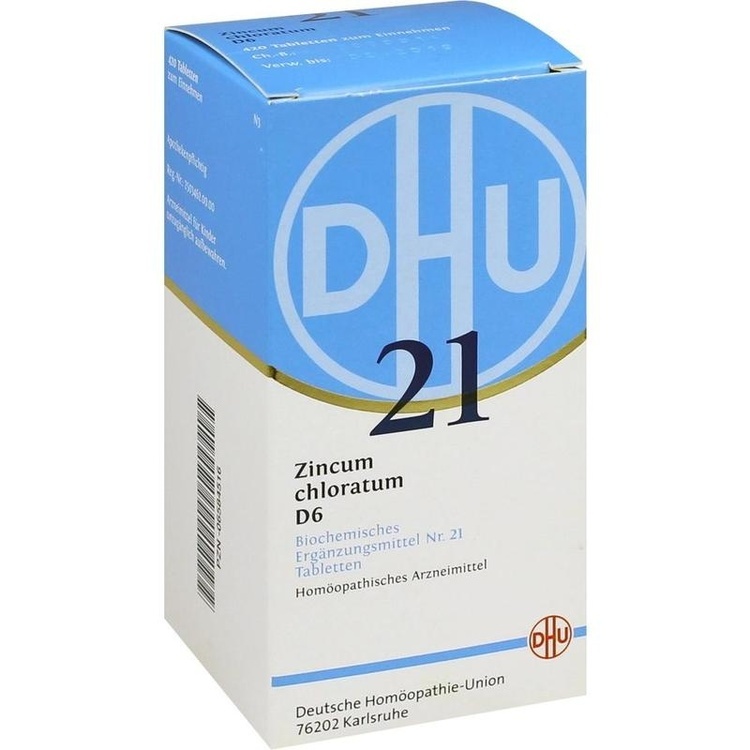 BIOCHEMIE DHU 21 Zincum chloratum D 6 Tabletten 420 St