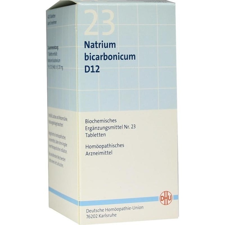 BIOCHEMIE DHU 23 Natrium bicarbonicum D 12 Tabl. 420 St