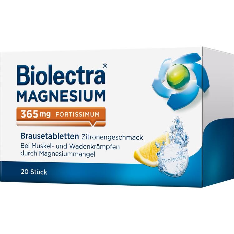 BIOLECTRA Magnesium 365 fortissimum Zitrone Br.Tab 20 St