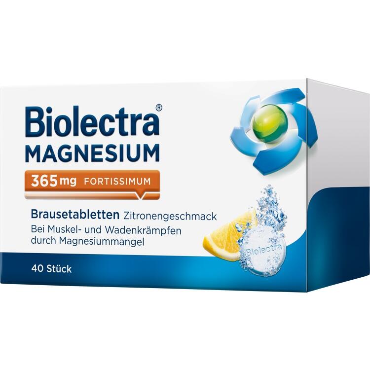 BIOLECTRA Magnesium 365 fortissimum Zitrone Br.Tab 40 St