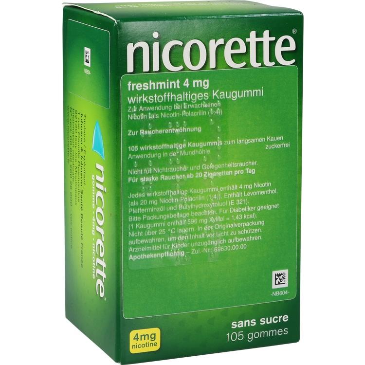 NICORETTE 4 mg freshmint Kaugummi 105 St