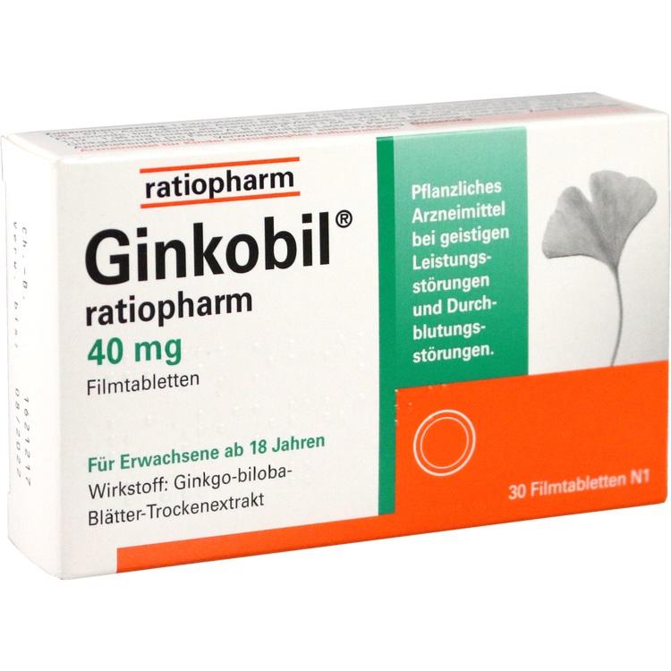 GINKOBIL-ratiopharm 40 mg Filmtabletten 30 St