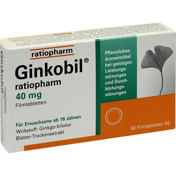 GINKOBIL-ratiopharm 40 mg Filmtabletten 60 St