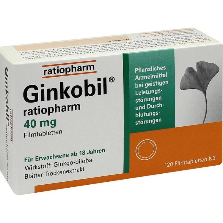 GINKOBIL-ratiopharm 40 mg Filmtabletten 120 St
