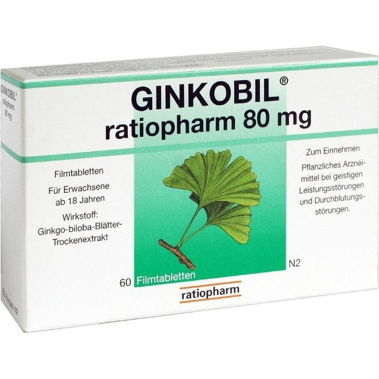 GINKOBIL-ratiopharm 80 mg Filmtabletten 60 St