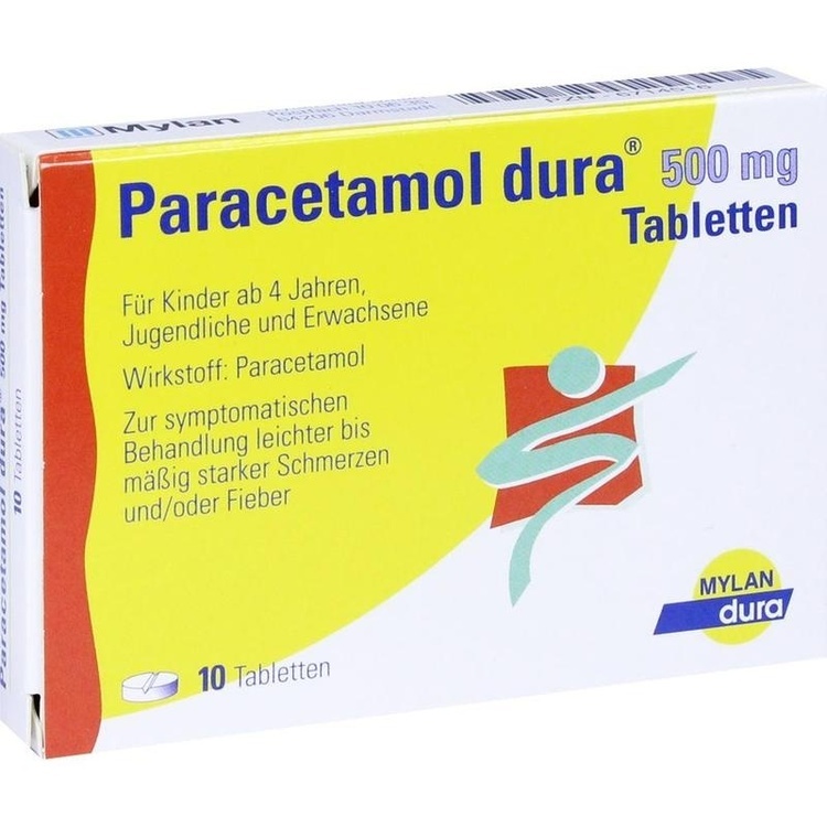 PARACETAMOL dura 500 mg Tabletten 10 St