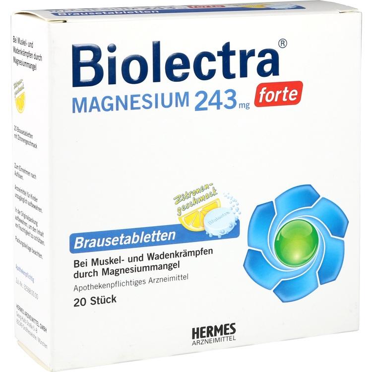 BIOLECTRA Magnesium 243 mg forte Zitrone Br.-Tabl. 20 St