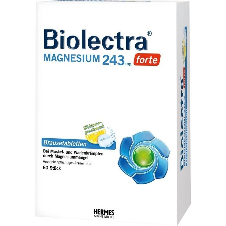 BIOLECTRA Magnesium 243 mg forte Zitrone Br.-Tabl. 60 St