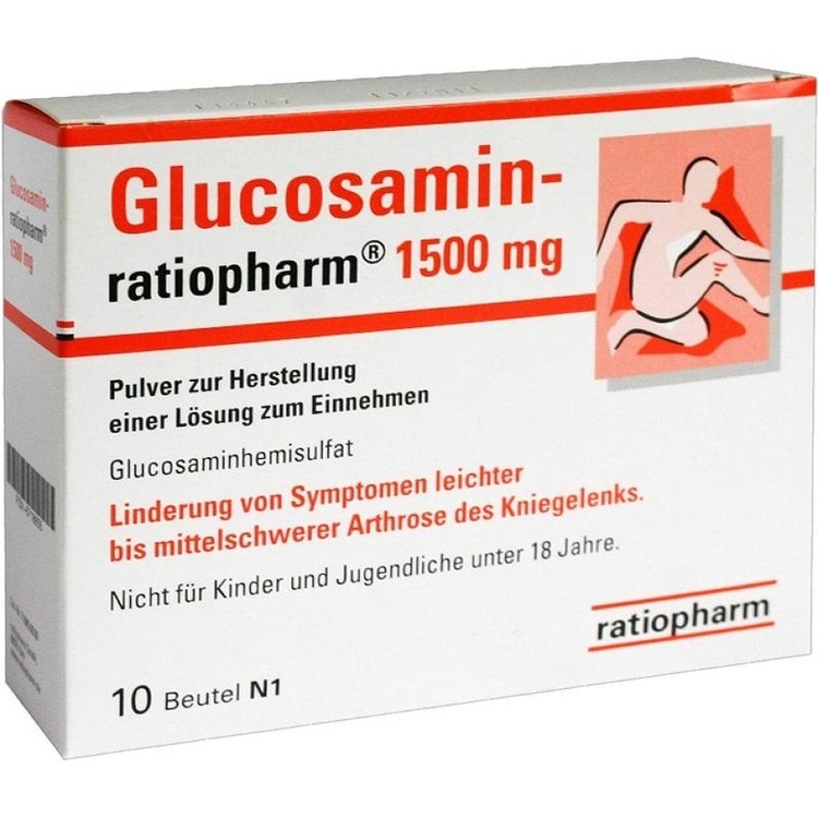 GLUCOSAMIN-RATIOPHARM 1500 mg Plv.z.H.e.L.z.Einn. 10 St