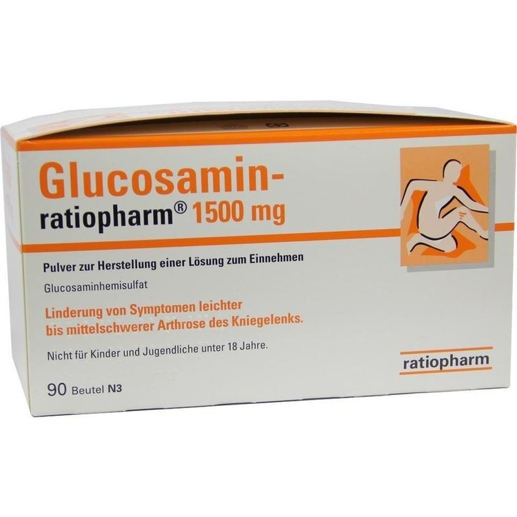 GLUCOSAMIN-RATIOPHARM 1500 mg Plv.z.H.e.L.z.Einn. 90 St