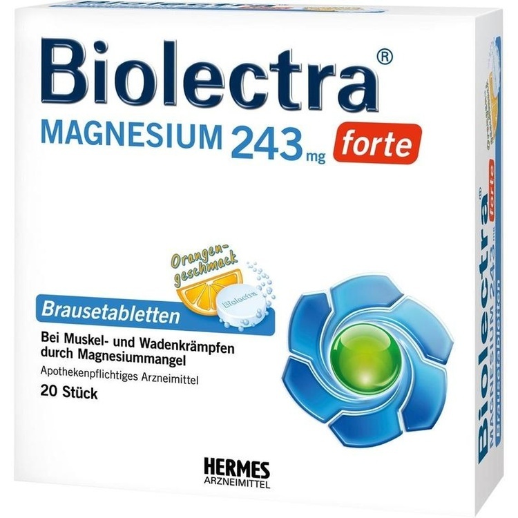 BIOLECTRA Magnesium 243 mg forte Orange Brausetab. 20 St