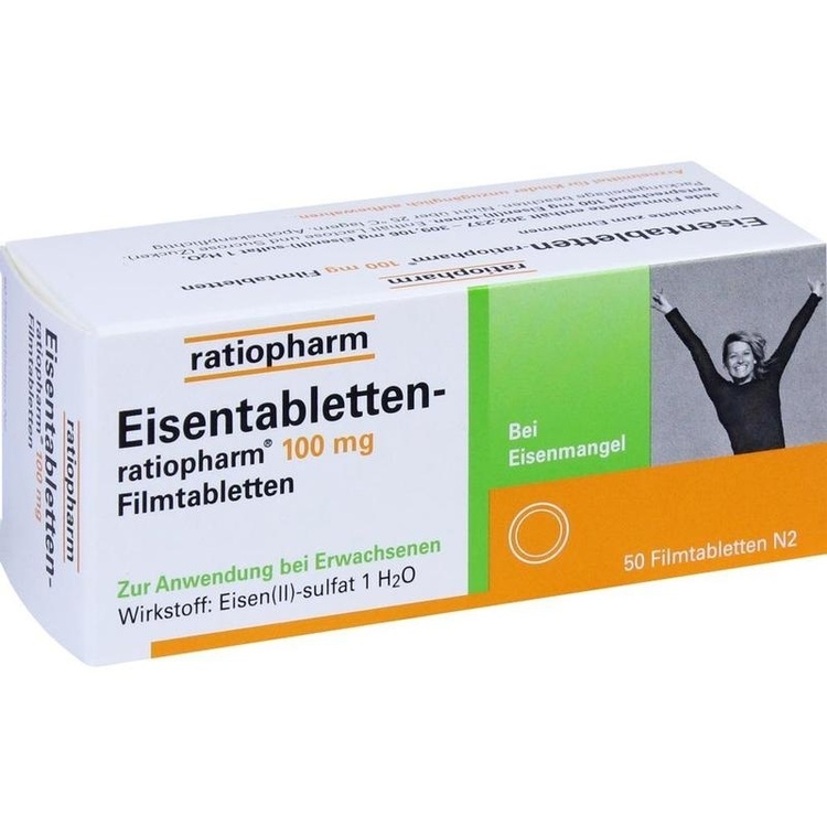 EISENTABLETTEN-ratiopharm 100 mg Filmtabletten 50 St