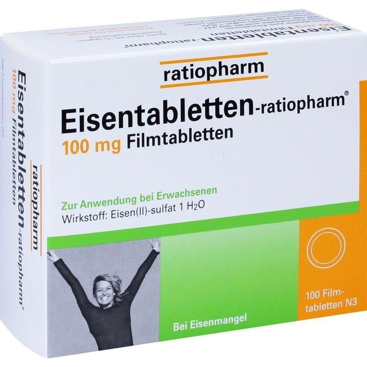 EISENTABLETTEN-ratiopharm 100 mg Filmtabletten 100 St