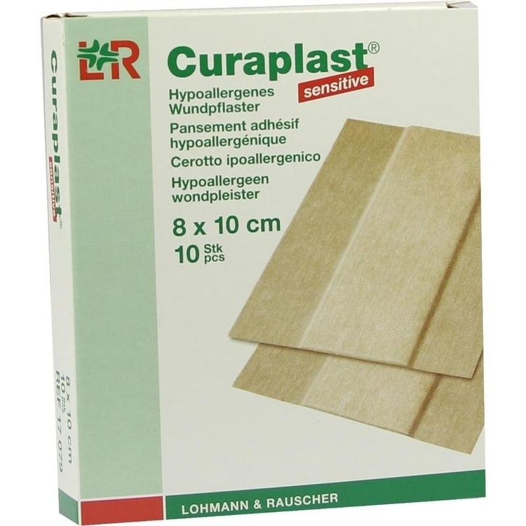 CURAPLAST Wundschnellverb.sensitiv 8x10 cm 1 m 10 St