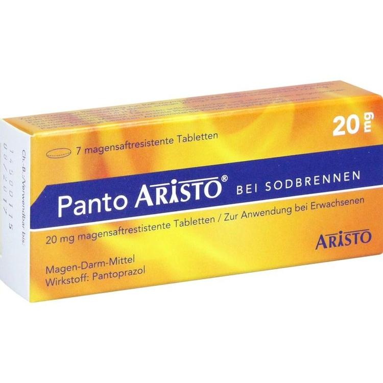 PANTO Aristo bei Sodbrennen 20 mg magensaftr.Tabl. 7 St